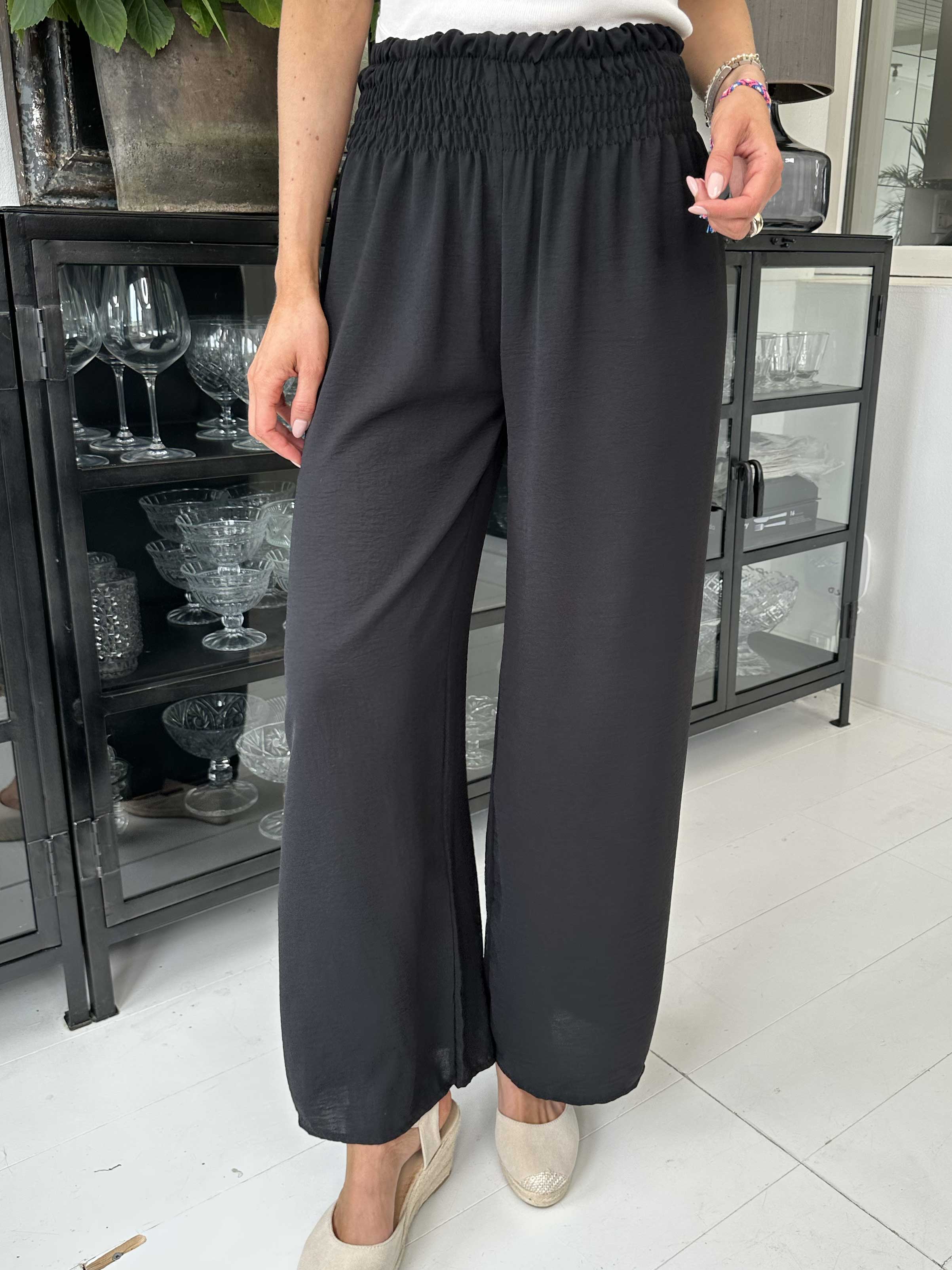 Signe - Løse bukser med elastikkant i livet